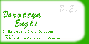 dorottya engli business card